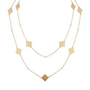 ND7820B | שרשרת אומנותית שתי שורות עם ריבועים